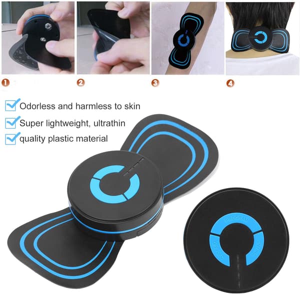 Mini Elektrisk Stimulator för Nack- och Ryggmassage