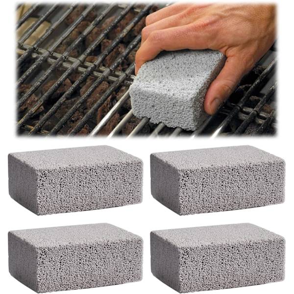 4 ST Grill Tegelblock Rengöring Pimpstenar, Grill Rengöring