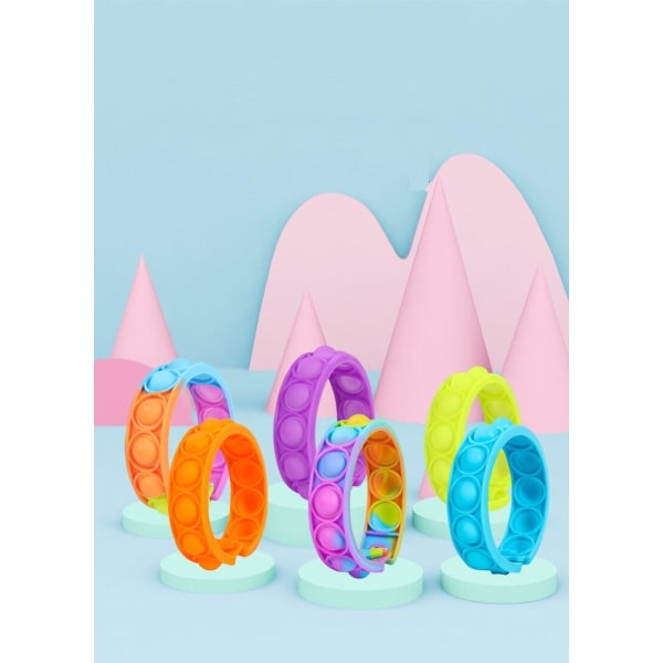 Pop it Fidget Leksak - Flera Färger & Modeller - Armband - Flerfärg