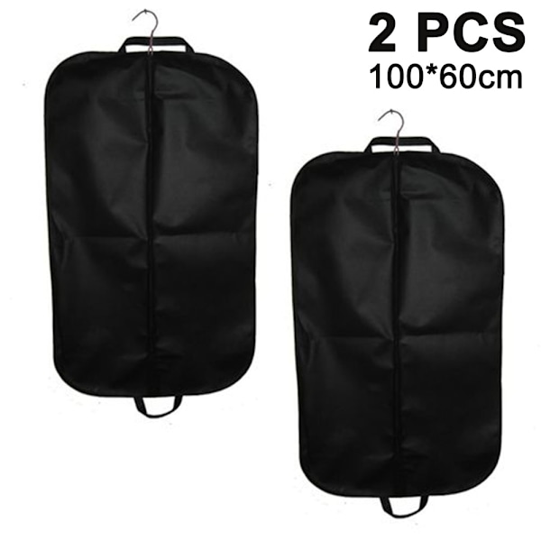 2-pack klädförvaring och reseväska, andningsbar, svart