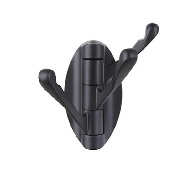 1-pack, Svart Väggmonterad Handdukshållare Badrum 3-arms Metall