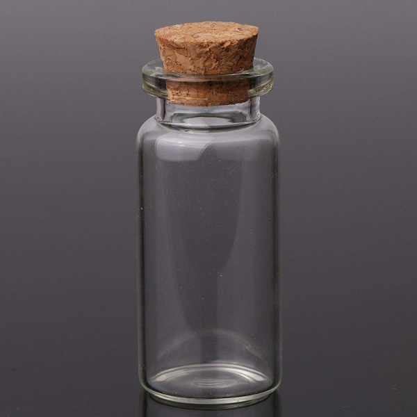 10 st/ set Mini Användbara små korkproppsglasflaskor Flaskor Forts