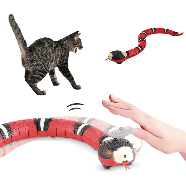 Interaktiv katt-leksak, automatiskt elektroniskt ormspel Elektronisk USB Kattunge Husdjur