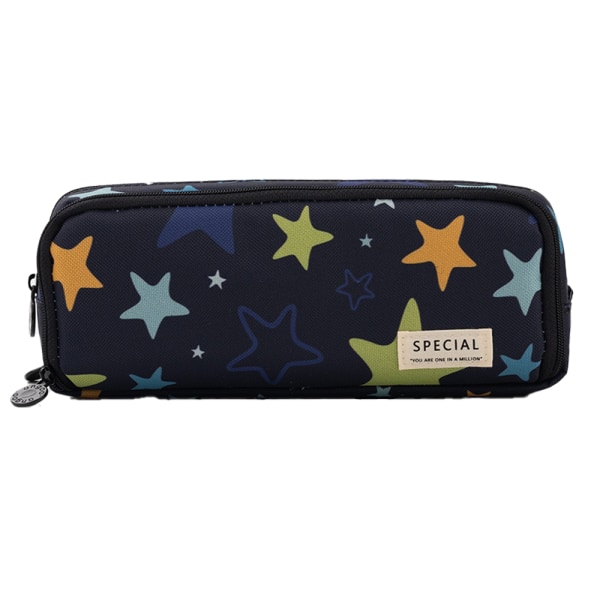 Stort pennfodral Stor kapacitet 3 fack Canvas shape3