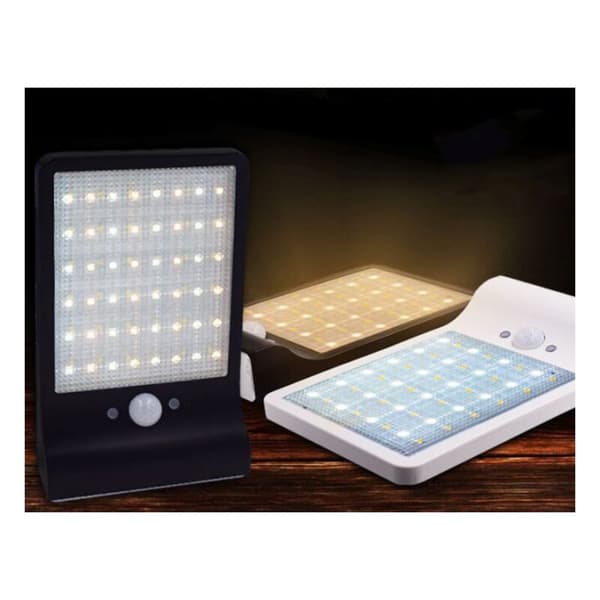 LED-sollampa för utomhusbruk, vattentät IP65 med justerbart fäste