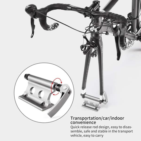 Gaffelfäste med snabbkoppling, gaffelfäste för cykelblock i aluminium