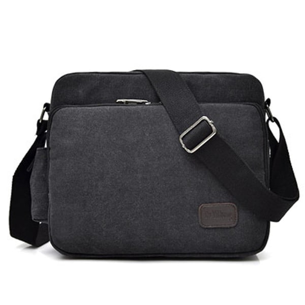 Retro Canvas Väska Herrväska Axelväska Herr Casual BLACK