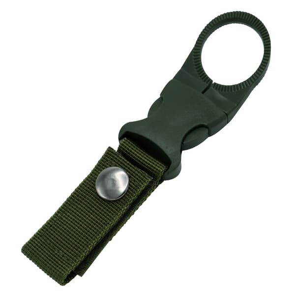 Vattenflaska Spänne Hållare Clip Molle Karbinhake Bälte Webbing Hängare Krok 4ST Black