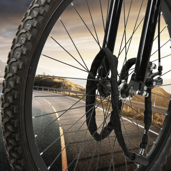 1,1 m stöldskyddscykel nyckelring lås bärbar förlängningssäkerhet för motorcykel elsparkcykel