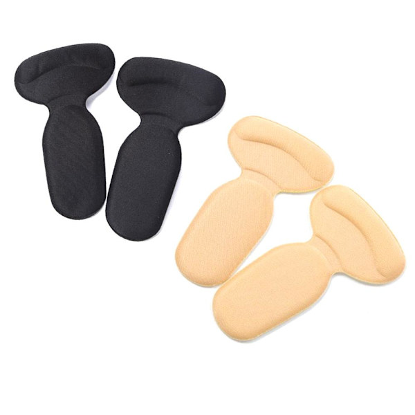 2-pack - Hälkuddar för Klackskor - Skoinlägg beige