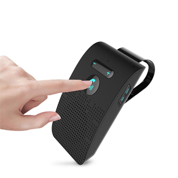 Bluetooth-kompatibel handsfree-högtalare för solskydd - Trådlös musikadapter för biltillbehör