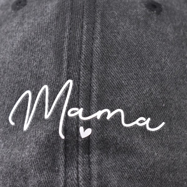 Mamma brev broderad keps Unisex baseballkepsar khaki