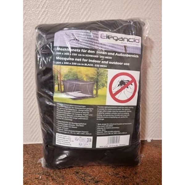 Mosquito Net 300x300x250cm for Indoor and Outdoor Use Compatible with Tent Caravan