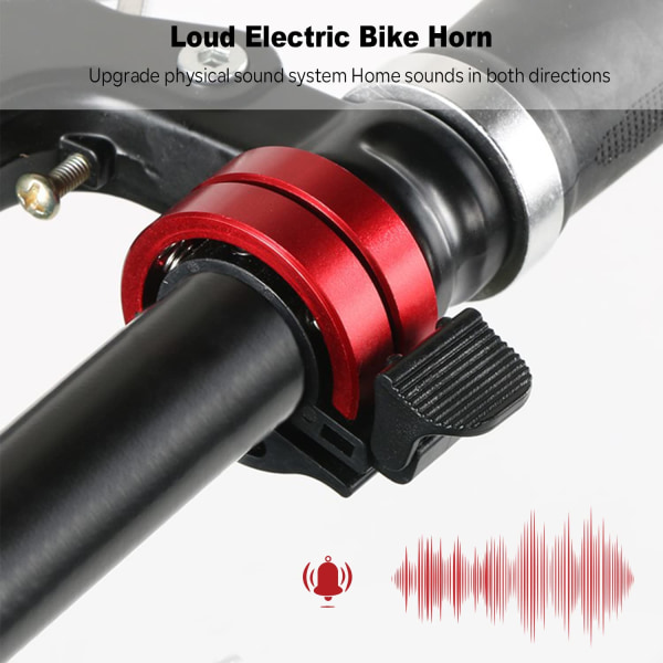 Cykelklocka 2-pack aluminiumlegering Innovativ cykelklocka med högt ljud Cykelstyre kompatibel med 22,2-24 mm för mountainbike landsvägscykel