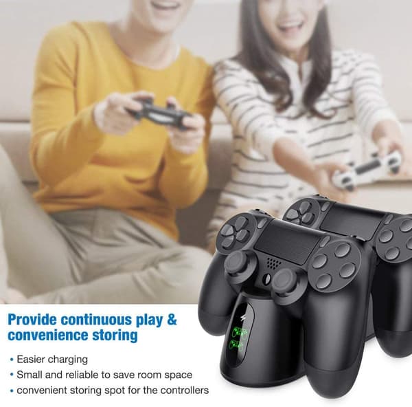 Kontrollerrådd Dualsense Dock för PS4 Laddningsstation för DualShock 4/Playstation 4/PS4/ Pro /PS4 Slim-kontroll