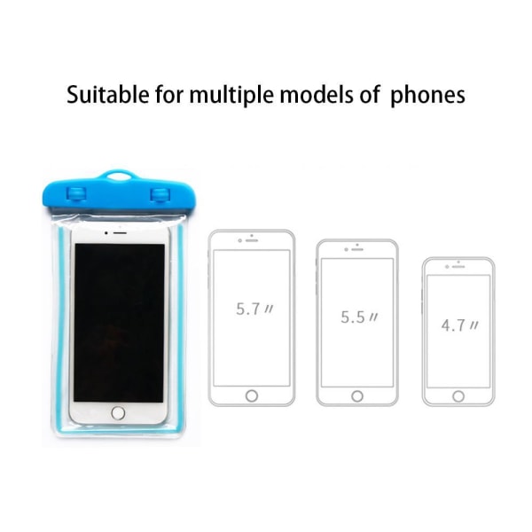 Vattentätt mobilfodral för smartphone - Universal blue