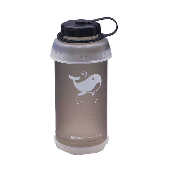 750 ml livsmedelsklassad TPU utomhus vikbar mjuk vattenflaska, 750ML Brown
