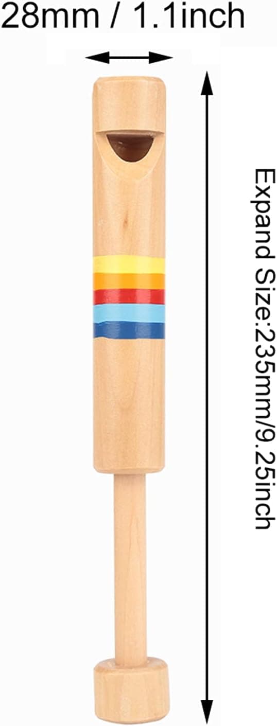 Träflöjt Piccolo Flöjt Träfippel Instrument Leksakspresent för Slagverk