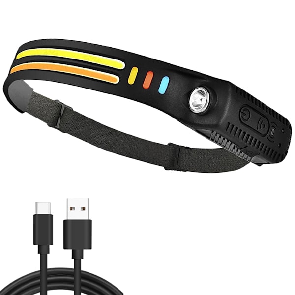 LED Pannlampa med Reflex Vit/Gult Ljus