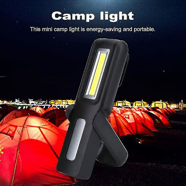 COB LED Arbetslampa USB Laddningsbar COB Arbetslampa Multifunktionsficklampa