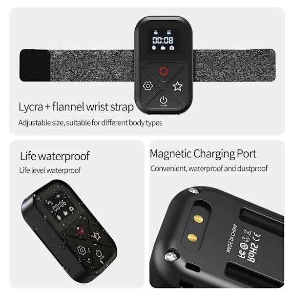 Kompatibel med GoPro Hero 11 Bluetooth Kamerakontroll