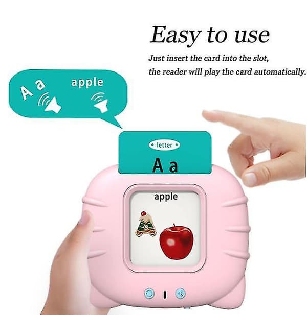 Talande Blixtkort för Småbarn 1 2 3 4 5, Logopedileksaker PINK