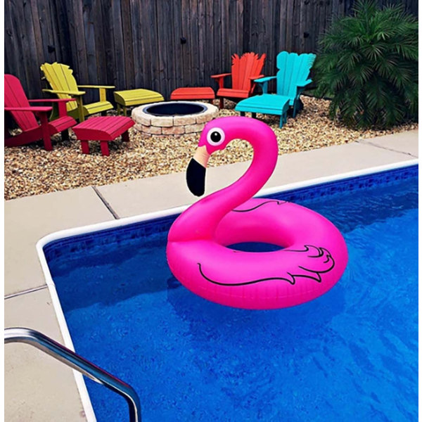 Flamingo Swim Ring Uppblåsbar Swim Ring Luftmadrasser 120cm