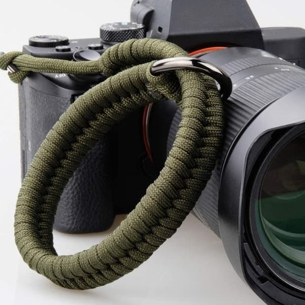 Kamerahandledsrem, justerbar kamerarem, kameragrepp handledsrem, total längd 35 cm