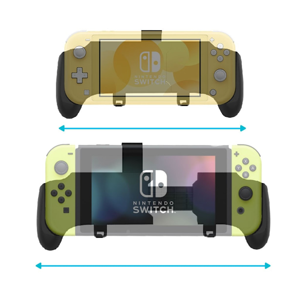 Nintendo Switch/Switch Lite 2-i-1 Infällbart Skyddsfodral med Ställ Svart