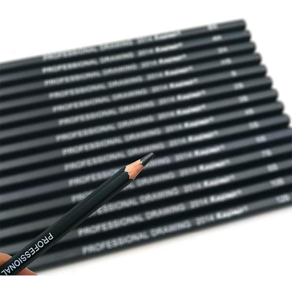 Professionella skiss pennor set - 14 st för ritentusiaster