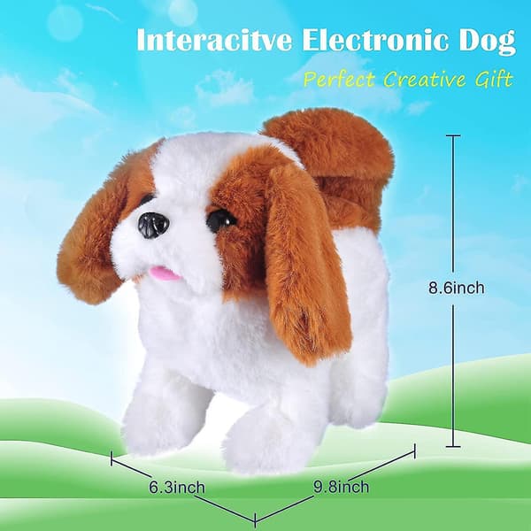 Plush Husky Hundeleksak Valp Elektronisk Interaktiv Husdjur Hund - Gående