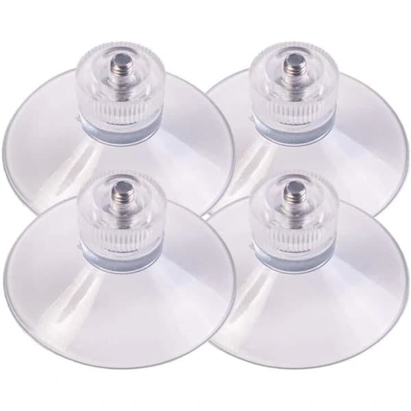 10 x sugkoppar Ø 32 mm med M4x10mm gänga med räfflade muttrar