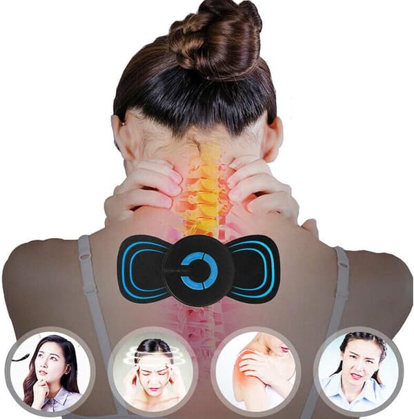 Mini Elektrisk Stimulator för Nack- och Ryggmassage