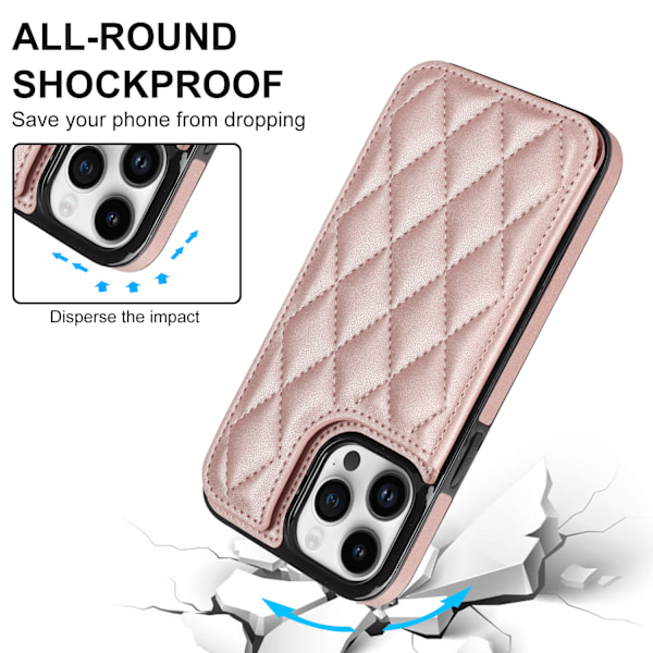 Plånbok Dubbelknäppt Liten Doftande Vind Kort Flip Läderfodral För iPhone 16 Pro Max Plus iPhone16Plus