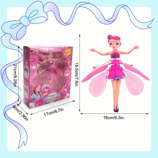Flygande älva leksak, USB Sky Dancer Rosa