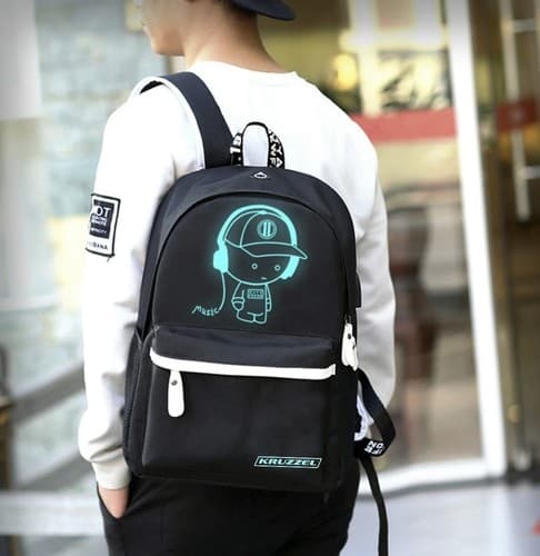 Ryggsäck med LED & Kodlås / Väska - 19L