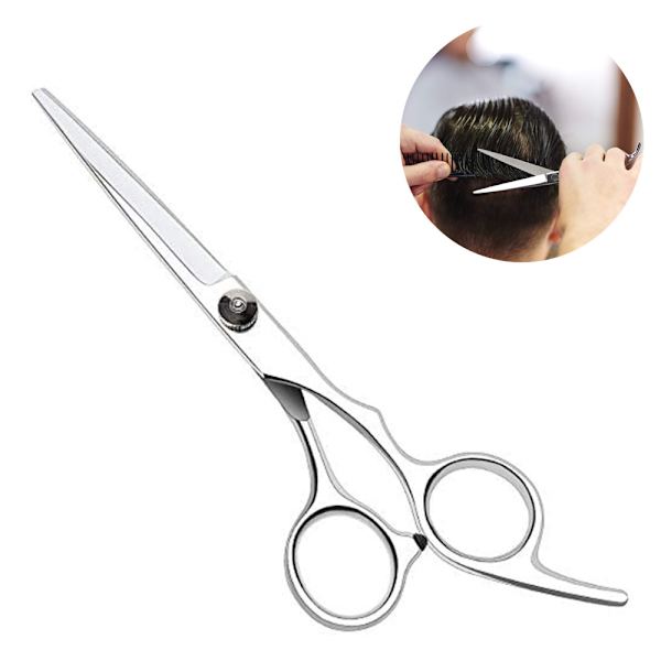 Professionell Frisör/Salong Razor Edge Hårklippningssax Silver