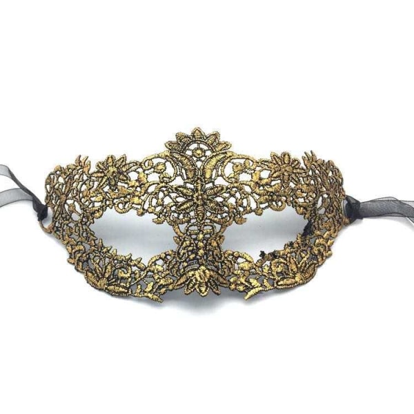 Guldig Flirtig Maskerad Ögonmask