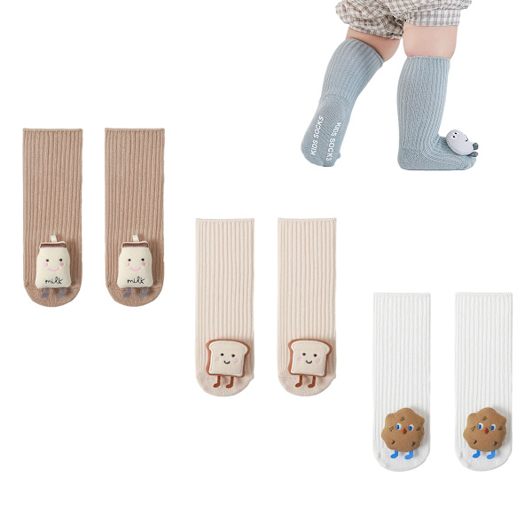 3D Baby Vintertoffelstrumpor Söta Djur Fuzzy Hemtofflor Combination 1
