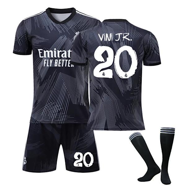 Real Madrid Jubileumsdräktset 2022-23 Benzema Vinicius 26 (140-150cm) VINI JR. 20