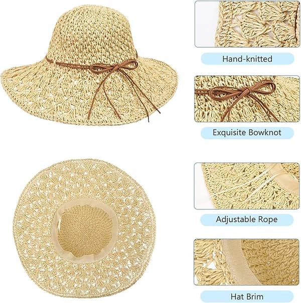Vikbar solhatt - Sommarsolskyddande strandhatt