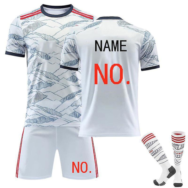 2022-2023 Ny fotbollströja kit vuxna barn fotbollströja tränings T-shirt shorts kostym Kids 18(100-110CM) San* 10