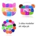 Loom Bands Kit - 600 pcs in various colors and several accessories