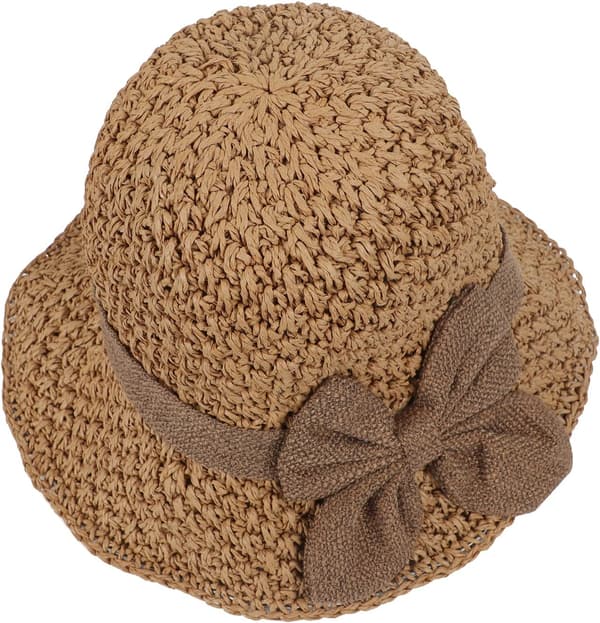 Foldable Straw Sun Hat for Women, Summer Travel Beach Sun Hats, Straw Hat, Wide Brim