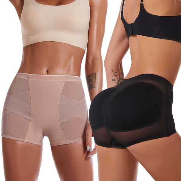 Dam Butt Lift Trosor Body Shaper Byxor Hip Enhancer Trosa Butt Lift Underkläder M white