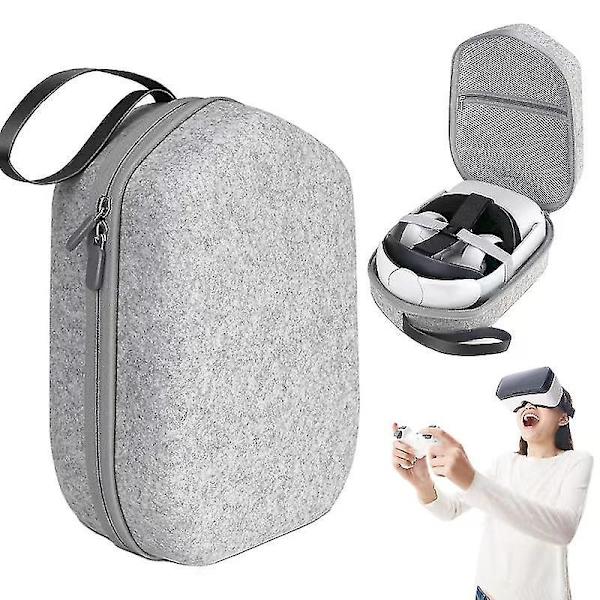 Hårdt fodral kompatibelt med Meta/Oculus Quest 2 Basic/Elite-version, stort fodral Stora