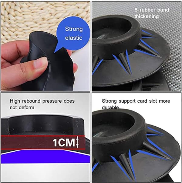 Set med 4 gummivibrationsdämpare Anti-Slip Anti-Vibration Anti-