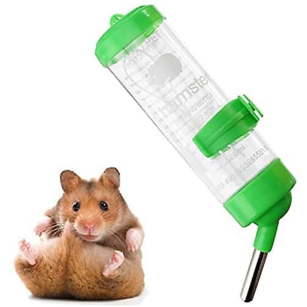 Flaska Drinker Flaska Plast Vattendispenser För Kanin Hamster Smådjur Grön