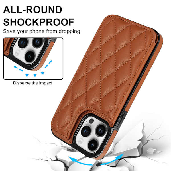 Plånbok Dubbelknäppt Liten Doftande Vind Kort Flip Läderfodral För iPhone 16 Pro Max Plus iPhone16Plus