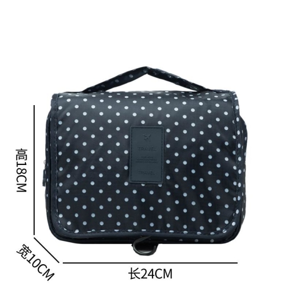 Toalettsak / Reseväska - Blå Polka Dot